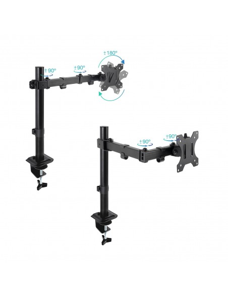 TooQ Soporte de Mesa para Pantalla 17"-32", Negro