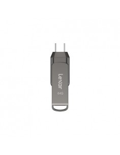 Lexar JumpDrive LJDD400064G-BNQNG unidad flash USB 64 GB USB Tipo C 3.2 Gen 1 (3.1 Gen 1) Gris