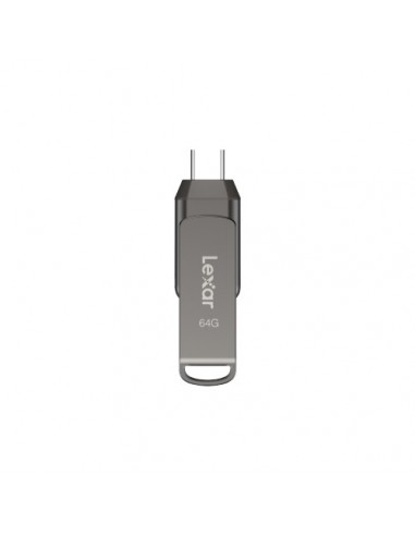 Lexar JumpDrive LJDD400064G-BNQNG unidad flash USB 64 GB USB Tipo C 3.2 Gen 1 (3.1 Gen 1) Gris