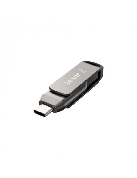 Lexar JumpDrive LJDD400064G-BNQNG unidad flash USB 64 GB USB Tipo C 3.2 Gen 1 (3.1 Gen 1) Gris