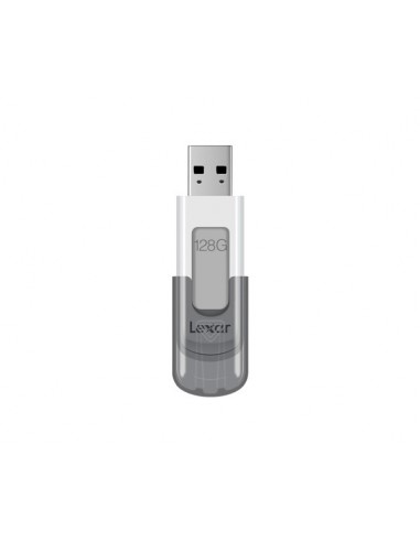 Lexar JumpDrive V100 unidad flash USB 128 GB USB tipo A 3.2 Gen 1 (3.1 Gen 1) Gris, Blanco