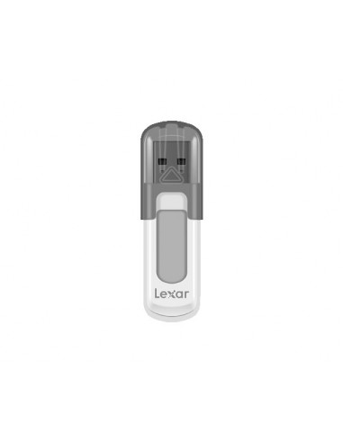 Lexar JumpDrive V100 unidad flash USB 64 GB USB tipo A 3.2 Gen 1 (3.1 Gen 1) Gris, Blanco