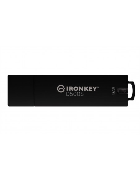 Kingston Technology IronKey D500S unidad flash USB 16 GB USB tipo A 3.2 Gen 1 (3.1 Gen 1) Negro