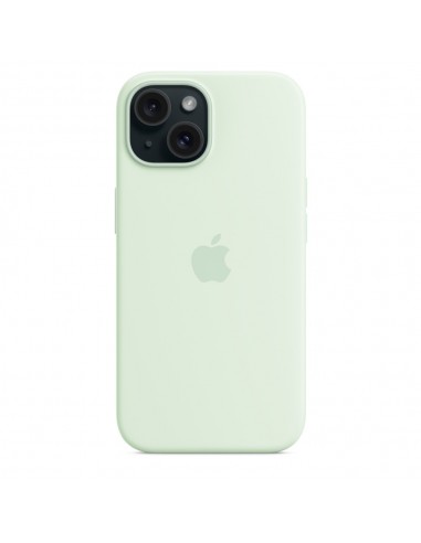 Apple Funda de silicona con MagSafe para el iPhone 15 - Menta suave