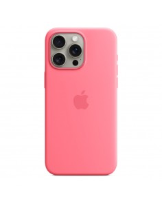 Apple Funda de silicona con MagSafe para el iPhone 15 Pro Max - Rosa