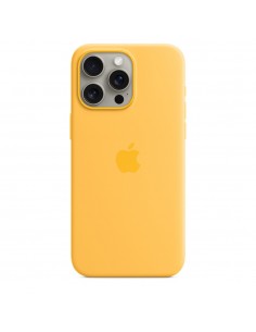 Apple Funda de silicona con MagSafe para el iPhone 15 Pro Max - Amarillo solar