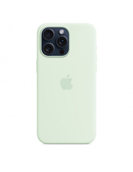 Apple Funda de silicona con MagSafe para el iPhone 15 Pro Max - Menta suave