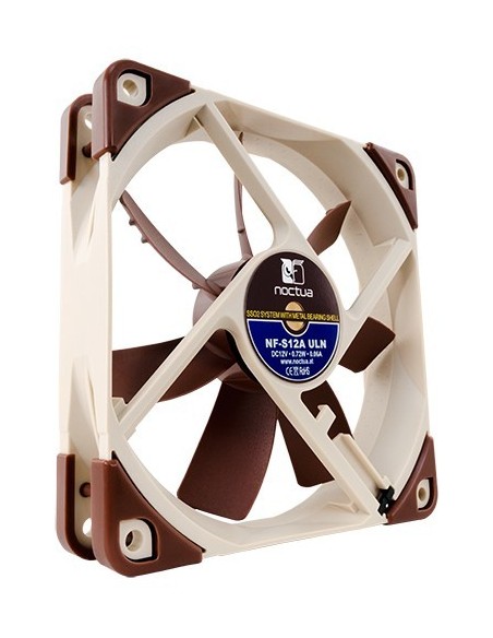 Noctua NF-S12A ULN Carcasa del ordenador Ventilador 12 cm Beige, Marrón