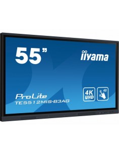 iiyama TE5512MIS-B3AG pantalla de señalización Diseño de quiosco 139,7 cm (55") LCD Wifi 400 cd   m² 4K Ultra HD Negro Pantalla