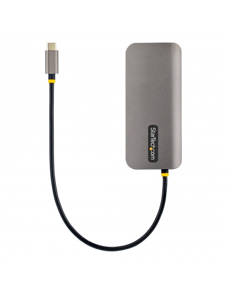 StarTech.com Adaptador Multipuertos USB C de Vídeo 4K a 60Hz, con Hub de 3 Puertos USB-A de 5Gbps, Entrega de Alimentación USB