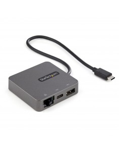 StarTech.com Adaptador Multipuertos USB-C - Docking Station USB Tipo C - HDMI o VGA - con Cable de 29cm - con Puertos USB A y