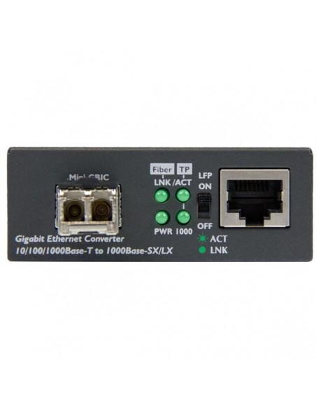 StarTech.com Conversor Compacto de Medios Ethernet Gigabit a Fibra Multimodo LC - 550m