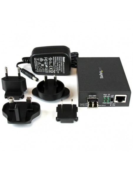 StarTech.com Conversor Compacto de Medios Ethernet Gigabit a Fibra Multimodo LC - 550m