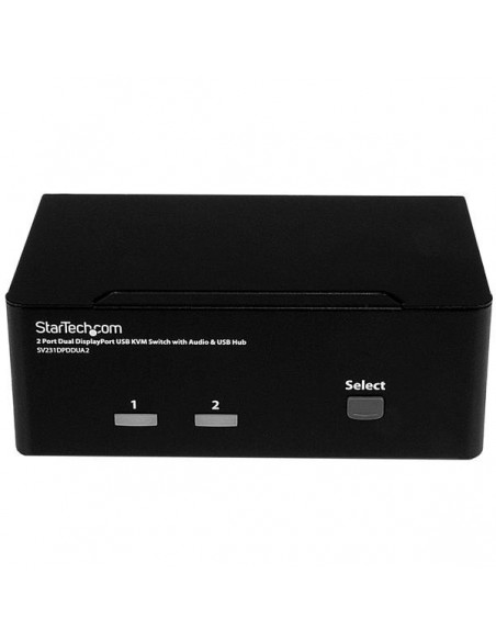 StarTech.com Switch Conmutador KVM de 2 Puertos DisplayPort - 4K 60Hz StarTech.com Switch Conmutador KVM de 2 Puertos DisplayPort - 4K 60Hz