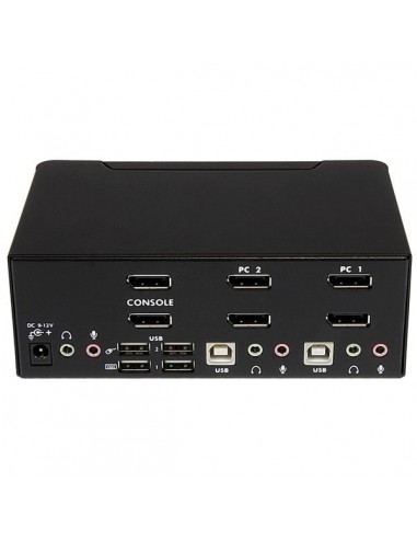 StarTech.com Switch Conmutador KVM de 2 Puertos DisplayPort - 4K 60Hz