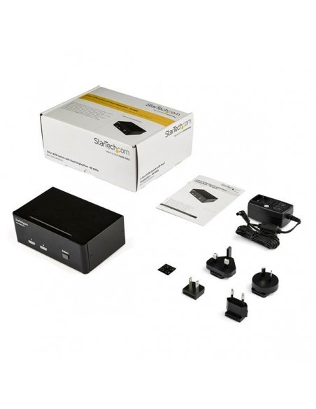 StarTech.com Switch Conmutador KVM de 2 Puertos DisplayPort - 4K 60Hz StarTech.com Switch Conmutador KVM de 2 Puertos DisplayPort - 4K 60Hz