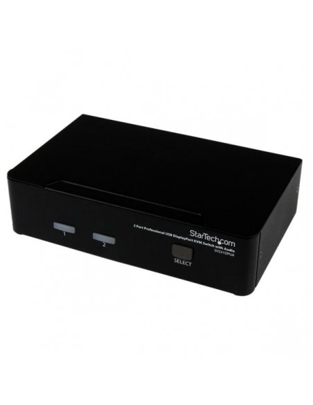 StarTech.com Conmutador Switch Profesional KVM 2 Puertos Vídeo DisplayPort - USB con Audio - 2560x1600 StarTech.com Conmutador Switch Profesional KVM 2 Puertos Vídeo DisplayPort - USB con Audio - 2560x1600