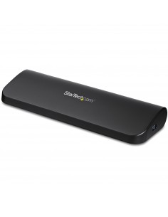 StarTech.com Docking Station USB 3.0 de 2 Monitores para Portátil - HDMI DVI VGA - Hub Ladrón 3x USB-A - GbE - Audio -