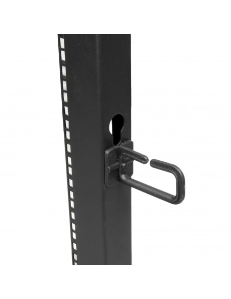 StarTech.com Rack 25U Móvil de Marco Abierto de 4 Columnas para Servidores - Rack de Cuatro Columnas 19 Pulgadas para Equipo de