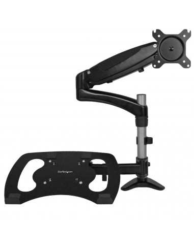 StarTech.com Brazo para un Monitor - Base para Ordenador Portátil con Ajuste de Altura de un Toque