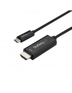 StarTech.com Cable de 1m USB C a HDMI - Cable Adaptador de Vídeo USB Tipo C a HDMI 2.0 4K de 60Hz - Compatible con Thunderbolt