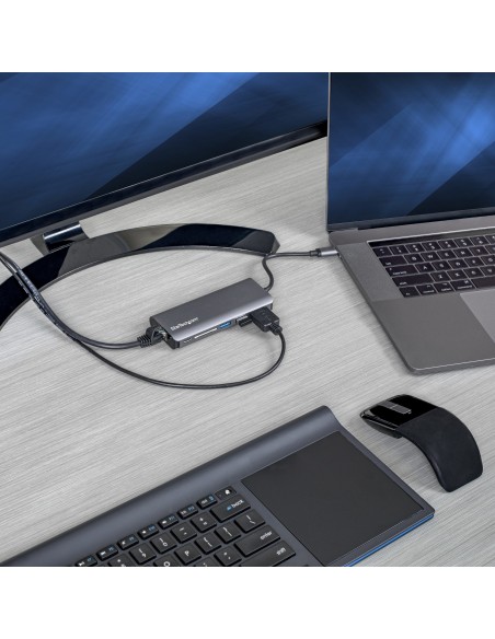 StarTech.com Adaptador Multipuertos USB-C - Docking Station Portátil USB Tipo C a HDMI de 4K - Hub Ladrón USB 3.0 de 2 Puertos StarTech.com Adaptador Multipuertos USB-C - Docking Station Portátil USB Tipo C a HDMI de 4K - Hub Ladrón USB 3.0 de 2 Puertos