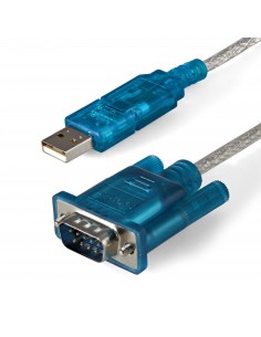 StarTech.com Cable Adaptador 0,9m USB a Puerto Serie Serial RS232 DB9 PC Mac Linux