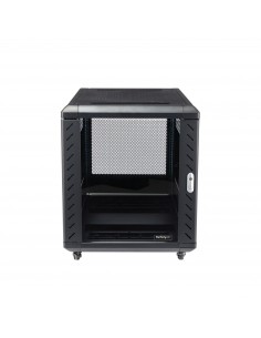 StarTech.com Armario Rack para Servidores 12U 19" 4 Columnas - Rack de Servidores con Cerradura y Seguro - Rack con Ruedas y 2