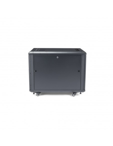 StarTech.com Armario Rack para Servidores 12U 19" 4 Columnas - Rack de Servidores con Cerradura y Seguro - Rack con Ruedas y