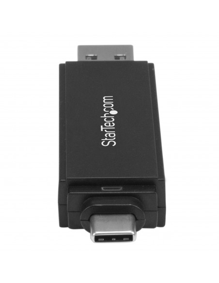 StarTech.com Lector Grabador USB 3.0 USB-C Tipo C y USB-A de Tarjetas de Memoria Flash SD Micro SD Alimentado por USB StarTech.com Lector Grabador USB 3.0 USB-C Tipo C y USB-A de Tarjetas de Memoria Flash SD Micro SD Alimentado por USB