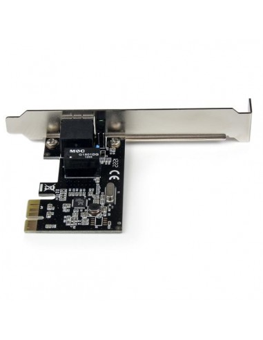 StarTech.com Adaptador Tarjeta de Red NIC PCI Express PCI-e de 1 Puerto Gigabit Ethernet - 1x RJ45 Hembra - Perfil Doble