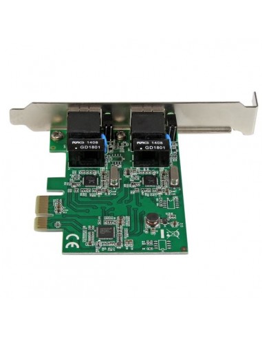 StarTech.com Adaptador Tarjeta de Red NIC PCI Express PCI-E de 2 Puertos Ethernet Gigabit RJ45