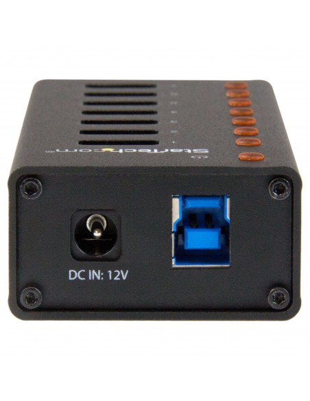 StarTech.com Concentrador USB 3.0 de 7 Puertos con Caja de Metal - 5Gbps - Hub de Sobremesa o Montaje en Pared