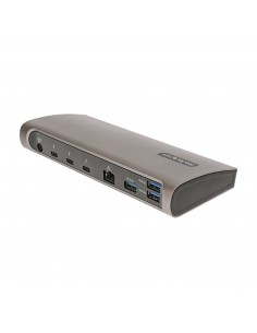 StarTech.com Docking Station Thunderbolt 4, PD de 96W, para 1 Monitor de 8K para 2 Monitores de 4K 60Hz, 3xTB4 USB4,