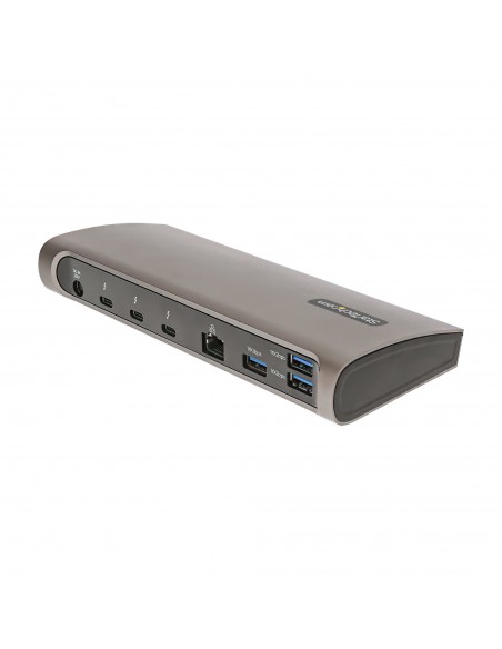 StarTech.com Docking Station Thunderbolt 4, PD de 96W, para 1 Monitor de 8K para 2 Monitores de 4K 60Hz, 3xTB4 USB4,