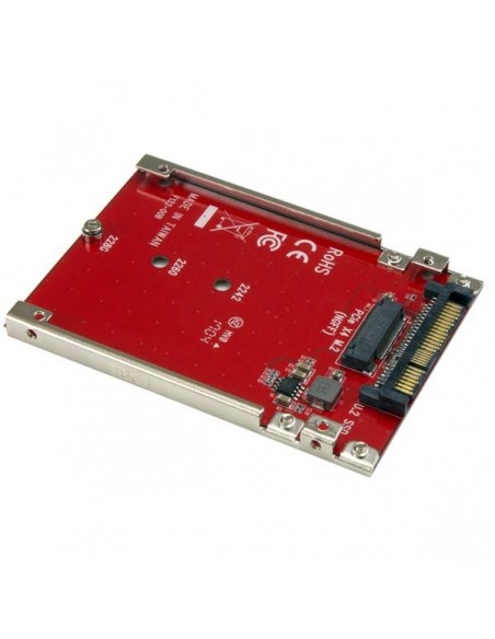 StarTech.com Tarjeta Adaptador PCI Express M.2 a U.2 SFF8639 para SSD NVMe M.2 - Conversor para SSD M.2 - Tarjeta Anfitrión