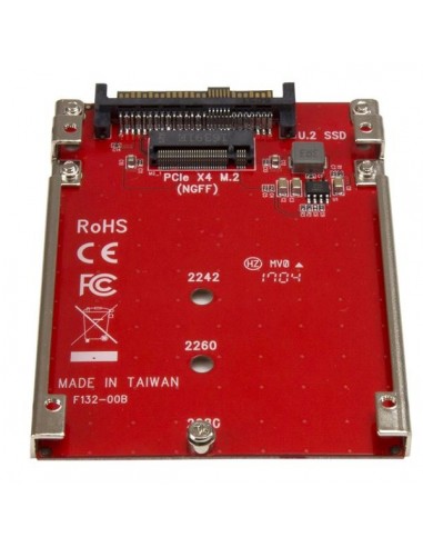 StarTech.com Tarjeta Adaptador PCI Express M.2 a U.2 SFF8639 para SSD NVMe M.2 - Conversor para SSD M.2 - Tarjeta Anfitrión