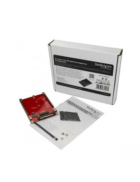 StarTech.com Tarjeta Adaptador PCI Express M.2 a U.2 SFF8639 para SSD NVMe M.2 - Conversor para SSD M.2 - Tarjeta Anfitrión