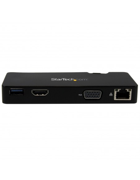 StarTech.com Replicador de Puertos USB 3.0 de Viajes con HDMI o VGA - Docking Station para Portátil