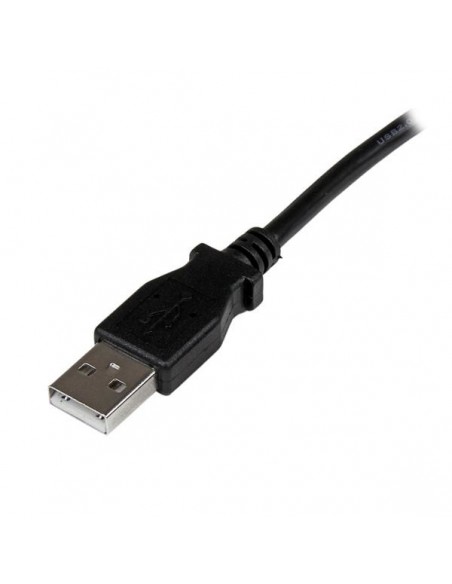 StarTech.com Cable Adaptador USB 2m para Impresora Acodado - 1x USB A Macho - 1x USB B Macho en Ángulo Derecho