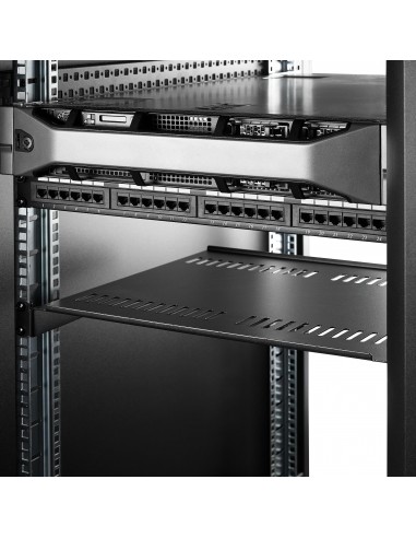 StarTech.com Bandeja Estante Ventilado de 1U para Armario Rack de Servidores de 19 Pulgadas - de 16 Pulgadas de Profundidad -