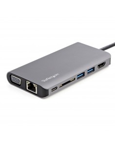StarTech.com Adaptador Multipuertos USB-C - Mini Docking Station para Viajes con HDMI de 4K o VGA de 1080p - con Hub Ladrón USB 2