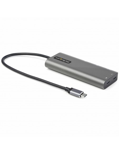 StarTech.com Adaptador Multipuertos USB-C - Docking Station USB Tipo C a HDMI o Mini DisplayPort 4K60 - Replicador de Puertos