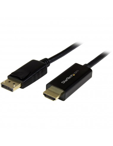 StarTech.com Cable Conversor DisplayPort a HDMI de 2m - Color Negro - Ultra HD 4K