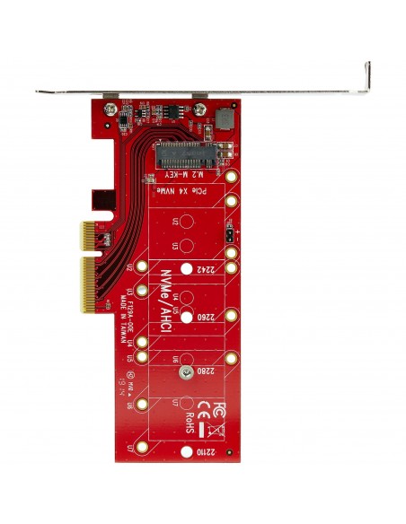 StarTech.com Adaptador de SSD M2 a PCIe - Conversor NVMe   AHCI   NGFF   M-Key a PCIe 3.0 x4 - Perfil Bajo o Completo -