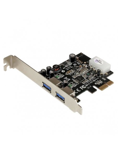 StarTech.com Adaptador Tarjeta Controladora PCI Express PCI-E 2 Puertos USB 3.0 con Alimentación Molex y UASP StarTech.com Adaptador Tarjeta Controladora PCI Express PCI-E 2 Puertos USB 3.0 con Alimentación Molex y UASP