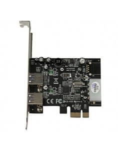 StarTech.com Adaptador Tarjeta Controladora PCI Express PCI-E 2 Puertos USB 3.0 con Alimentación Molex y UASP 2
