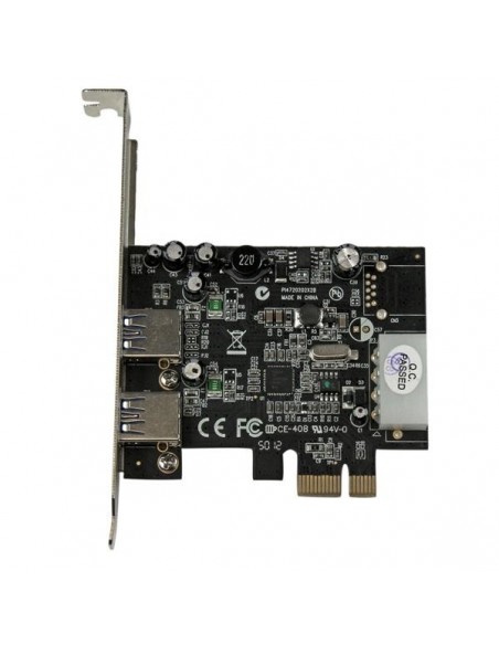 StarTech.com Adaptador Tarjeta Controladora PCI Express PCI-E 2 Puertos USB 3.0 con Alimentación Molex y UASP StarTech.com Adaptador Tarjeta Controladora PCI Express PCI-E 2 Puertos USB 3.0 con Alimentación Molex y UASP