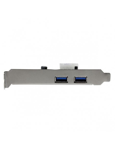 StarTech.com Adaptador Tarjeta Controladora PCI Express PCI-E 2 Puertos USB 3.0 con Alimentación Molex y UASP