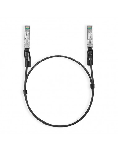 TP-Link TL-SM5220-1M Cable de fibra óptica e InfiniBand SFP+ DAC Negro